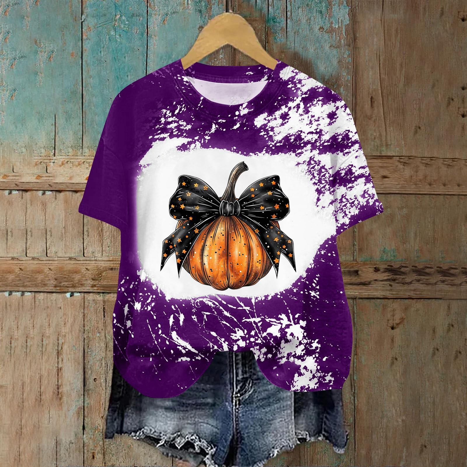 

Женская модная повседневная футболка с круглым вырезом и принтом, пуловер с короткими рукавами, топ M