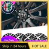 Autocollants de Voiture Pour Cache-moyeu de Roue de Voiture Alfa Romeo Autocollants Emblème Métallique Pour Alfa Romeo Giulietta GT 159 147 156 Mito Brera Gi
