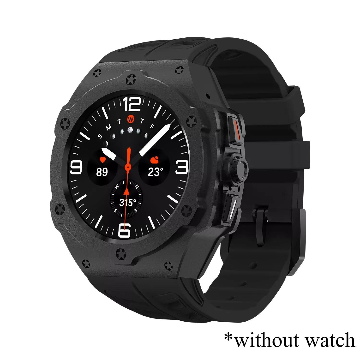 

Роскошный комплект для модификации Samsung Galaxy Watch 8 Ultra 2025, карбоновый корпус, резиновый ремешок для Galaxy Watch 7 Ultra 47 мм, аксессуар Galaxy 8 Ultra 2025