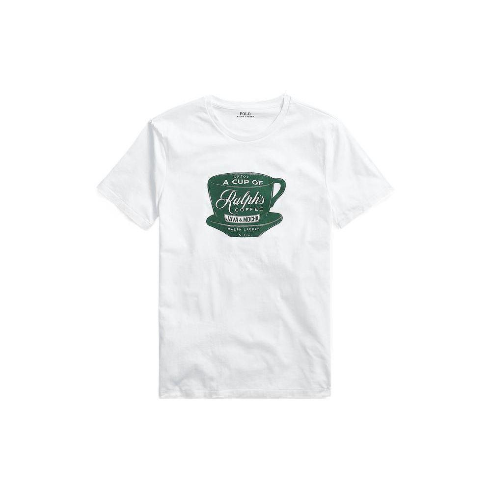 

Мужская футболка с коротким рукавом и круглым вырезом Polo Ralph Lauren с принтом логотипа, белая MNPOTSH1N820738-100 S