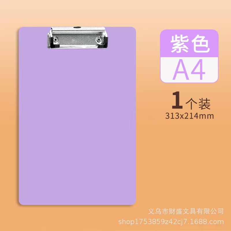 Simples A4 A5 A6 Bill Clipboard Bloco de notas Clip Board Folha solta Caderno Arquivo Grampos de escrita Suporte de papel Material escolar de escritório