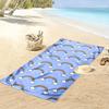 Colorful Rainbow and Cloud Pattern Beach towel quick-drying for travel outdoor sports jogging beach and swimming