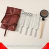 Aluminum Alloy Yoga Sleep Aid Tuning Fork Set with Leather Case