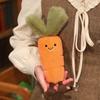 Interactive Small Dog Chew Toy - Corn, Carrot, Asparagus Plush for Teething & Learning