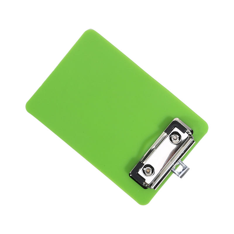 A7 Frosted Color Transparent Mini Clipboard with Clip for Sticky Notes Portable Writing Board Document Holder Small Bill Organizer