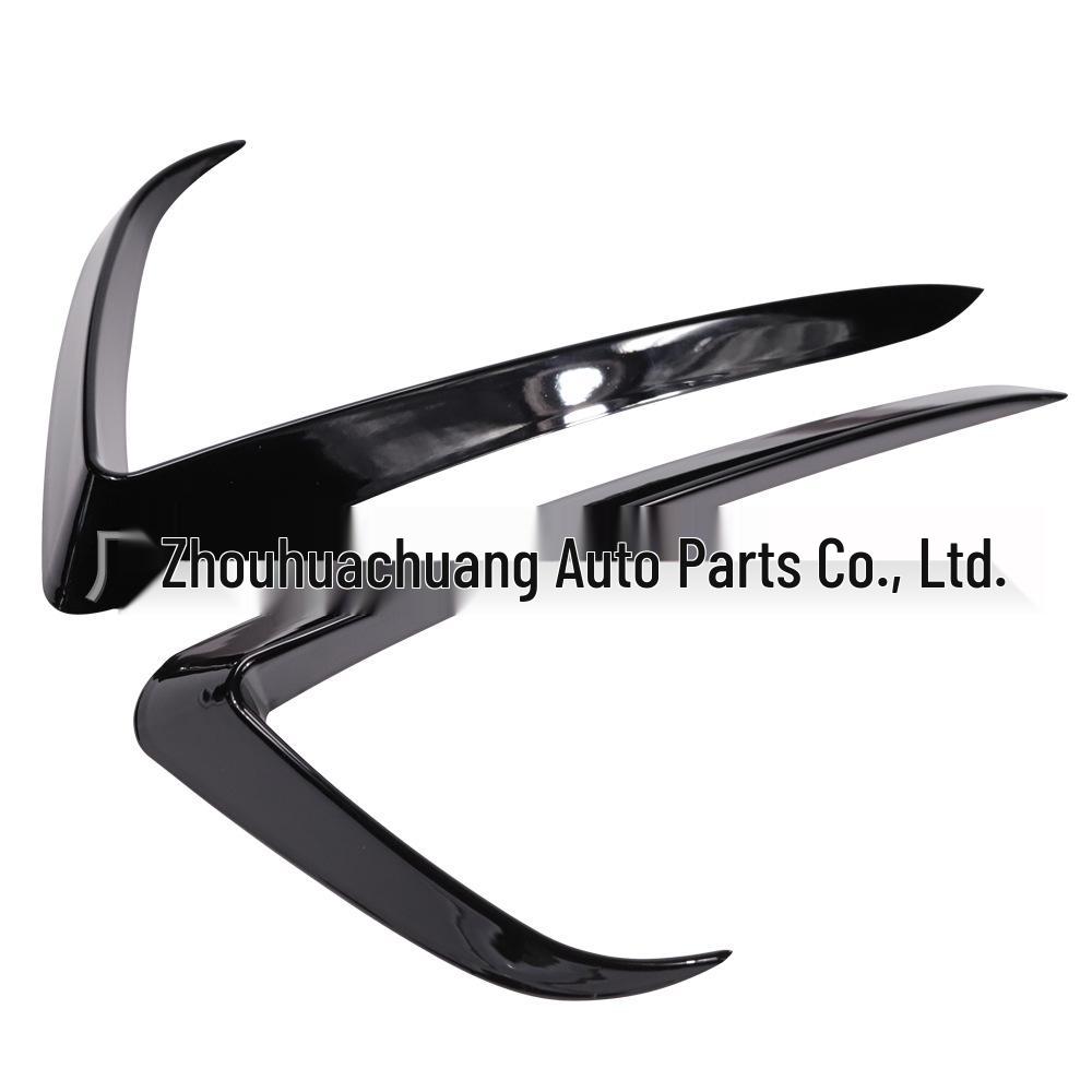 Front Bumper Fog Light Trim & Wind Deflector Panel for Tesla Model Y (2017-2023)