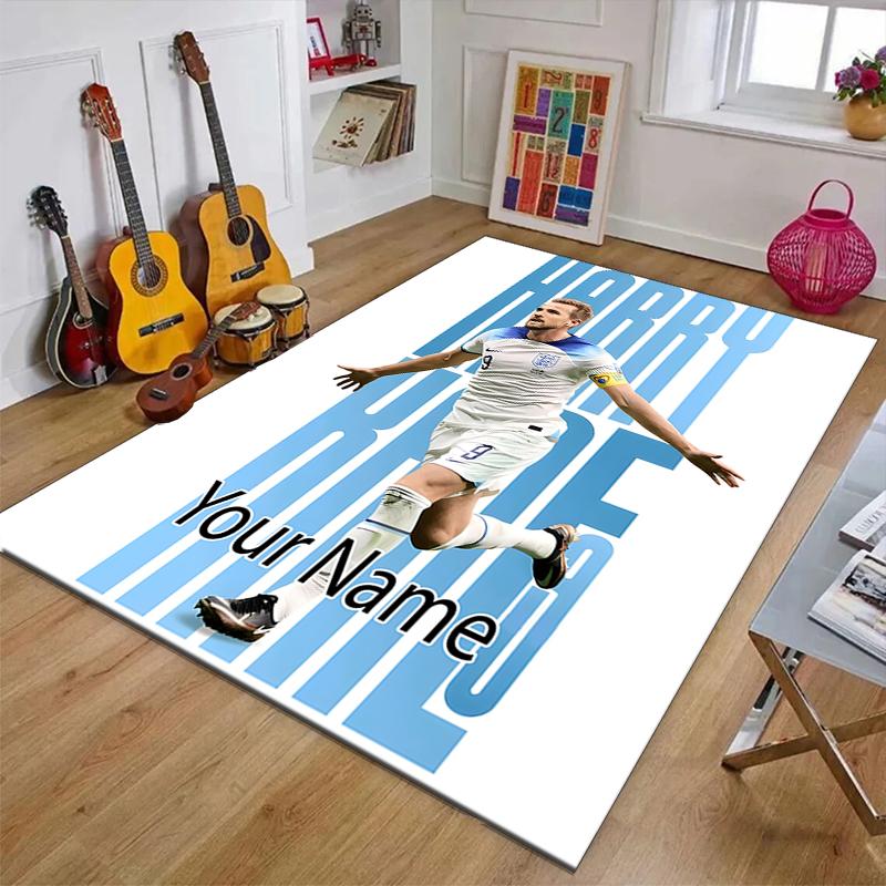 Harry Kane Design Area Rug Personalized Name- Non-Slip, Soft & Cozy Floor Mat for Living Room, Office - Indoor/Outdoor Carpet