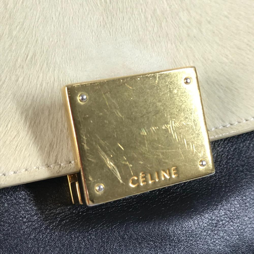 Celine Bolso Trapezio Pequeño 2WAY Bolso de Hombro Bolso Tote Bolso de Mano