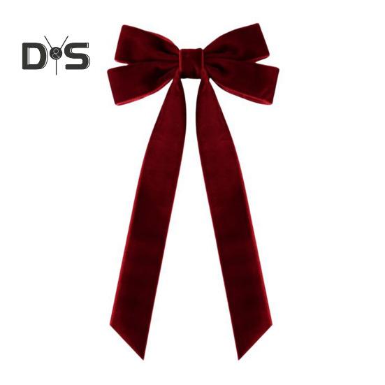 

12 шт. бархатных бантов, многоразовые рождественские украшения, бархатные ленточные банты, винтажные однотонные бархатные банты для рождественского венка на елку, поделки своими руками вино красного
