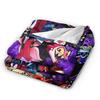 Super Warm Blanket Camping   2025 H-Hazbin Hotel Anmie Throw Blanket  Flannel Bedspread For Bedroom Comfortable Sofa Bed Cover