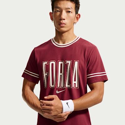 Nike Tennis Tops Men s Team Red Crew Neck Moderate S