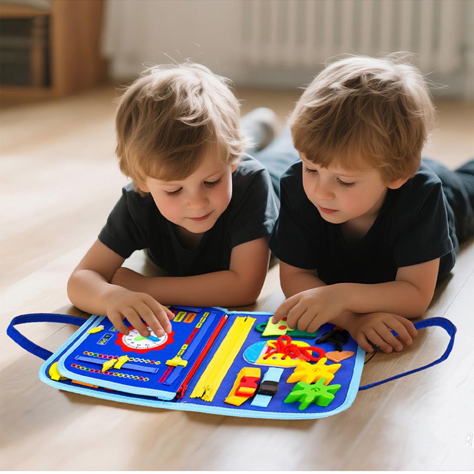 

Детская обучающая доска Игрушки для раннего развития Образовательный набор-пазл Практика Бизиборд One Size