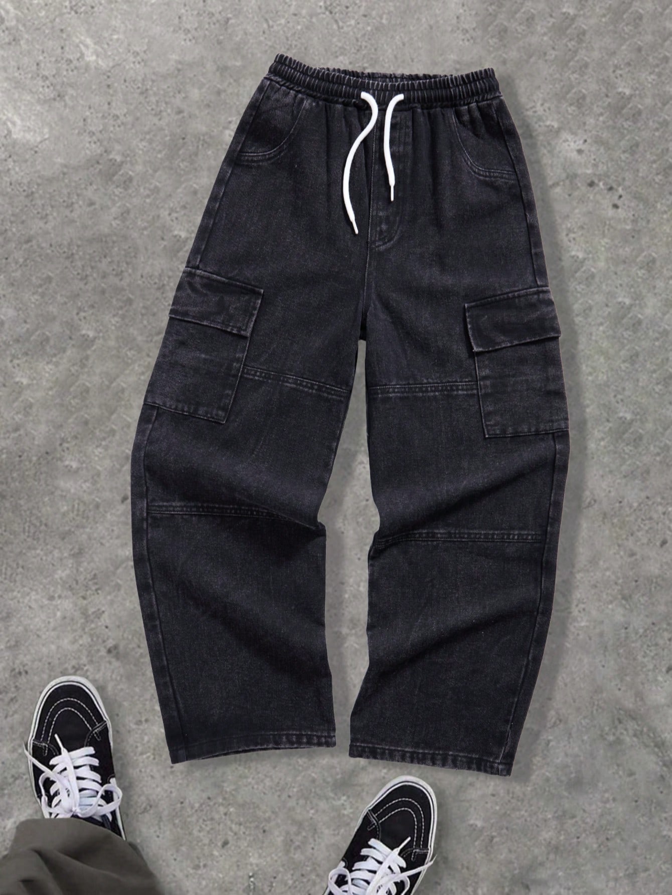 

Must-Have Bestseller: Boys Denim Trousers — Everyday Fashion & Trends | Side-Pocket, Vintage-Style, Casual Washed Jeans (New Spring/Summer Arrival) 8Y чёрный