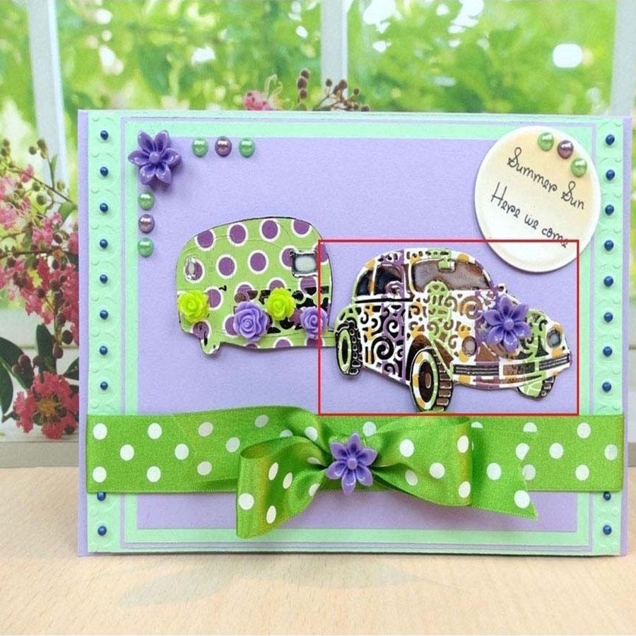 Car Metal Cutting Dies Scrapbooking Making Cards Decorative Embossing Crafts