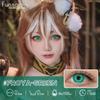 FUNSACHY 2pcs Blind White Contact Lenses for Cosplay Colored Black Contact Lens Red Color Eye Makeup for Halloween Beauty Pupils