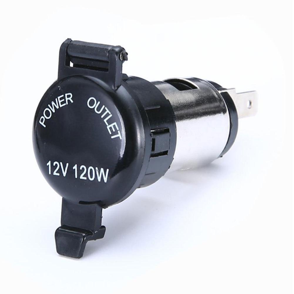 Cigarette  Lighter 12v Car Charger Female Seat, Waterproof Plastic Cover Power Outlet Receptacle Adapter For Car Marine Atv Rv