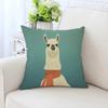 Cute Cartoon Alpaca Pillowcase Car Ornaments Office Living Room Sofa Home Pillowcase