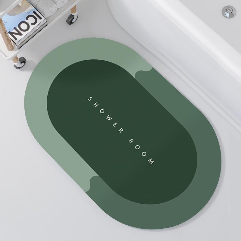 Diatomium Mud Moisture-wicking Pad Bathroom Slip-resistant Quick Drying Rug Toilet Door Carpet Bathroom Fine Door Mat Can Be Cut