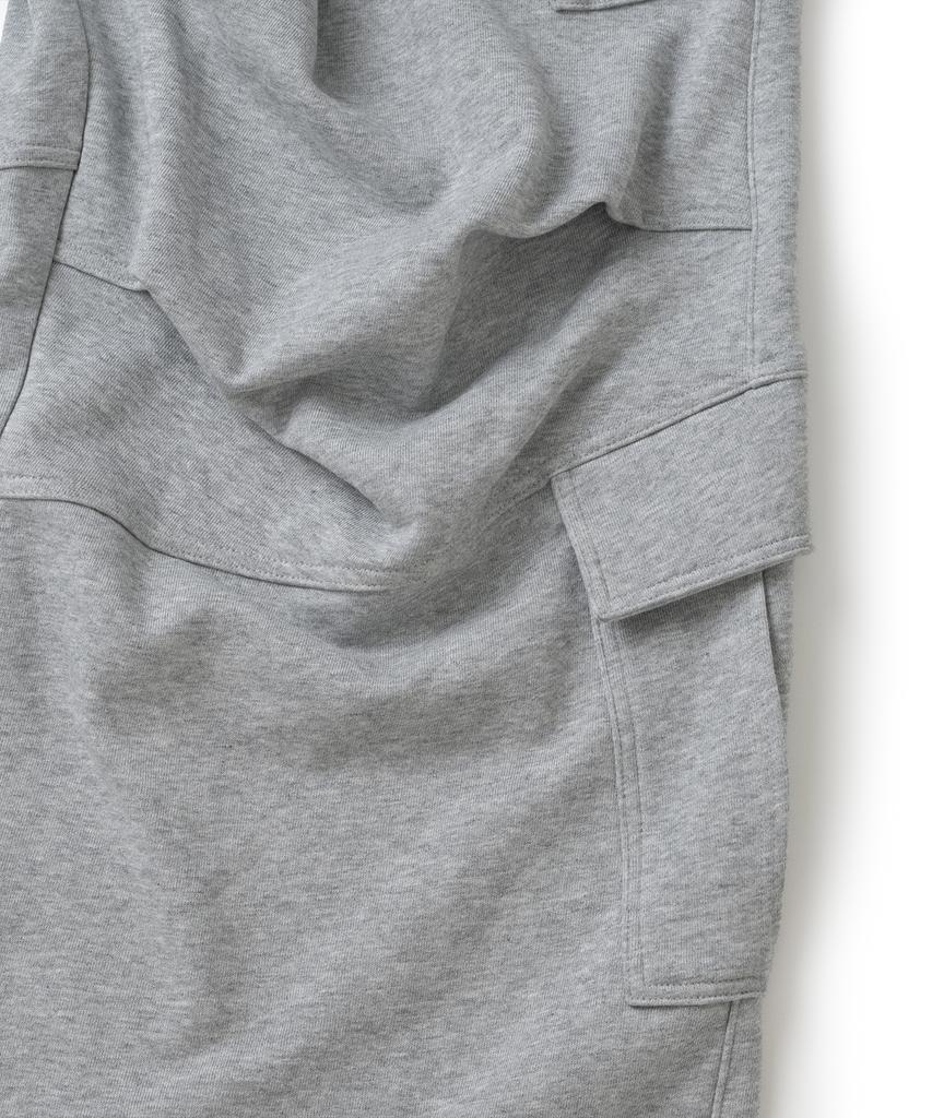 NOT4NERD Diagonal Panel Dart Cargo Sweat Pants - Gray