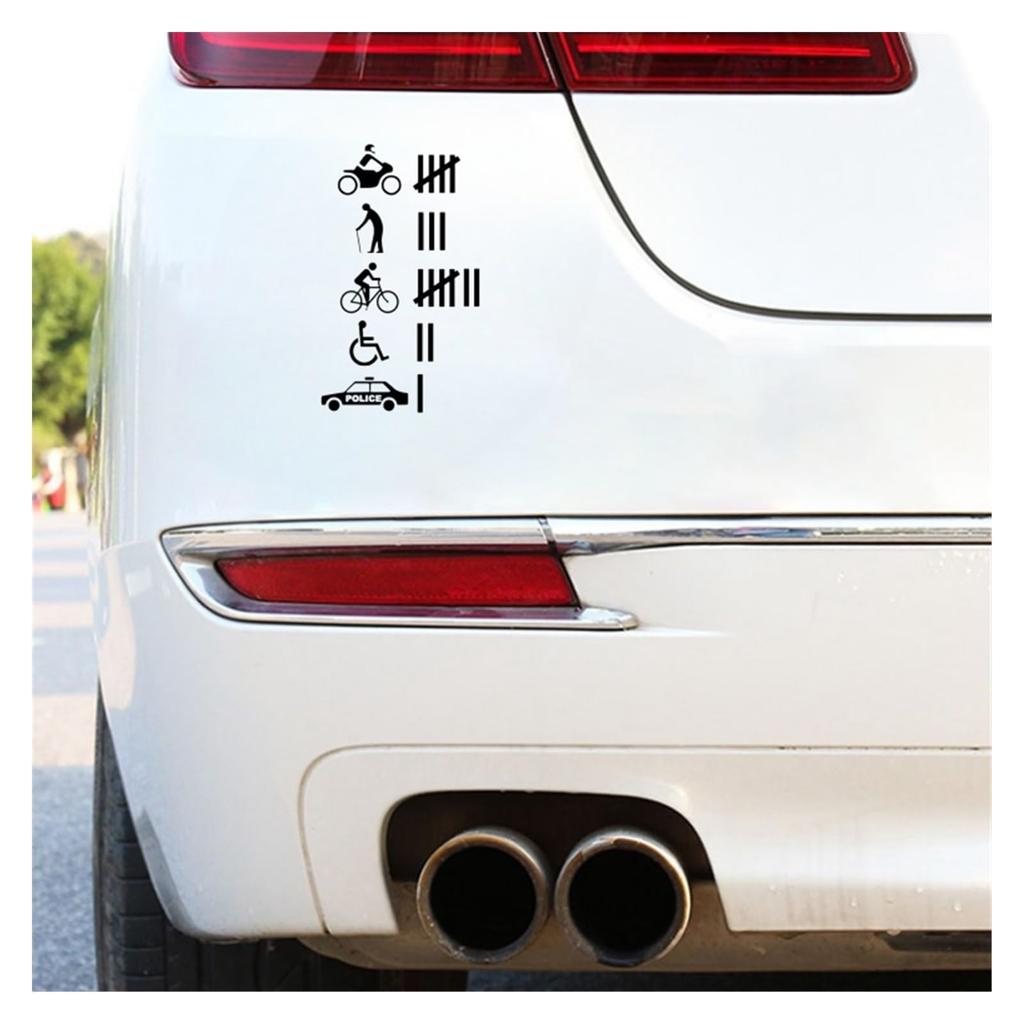 PacuM Accident Hit/Kill Count Funny Bumper Sticker Car Decal Car