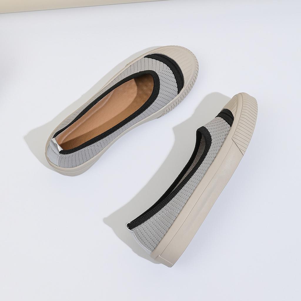 One-pedal fisherman shoes women's shoes shallow mouth flat bottom summer new single shoes lazy mesh canvas casual shoes