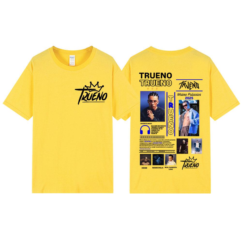 Rapper Trueno Graphic T Shirts Men Women Clothing Fashion Hip Hop Tshirt Summer Casual Loose Short Sleeve Tshirts Streetwear