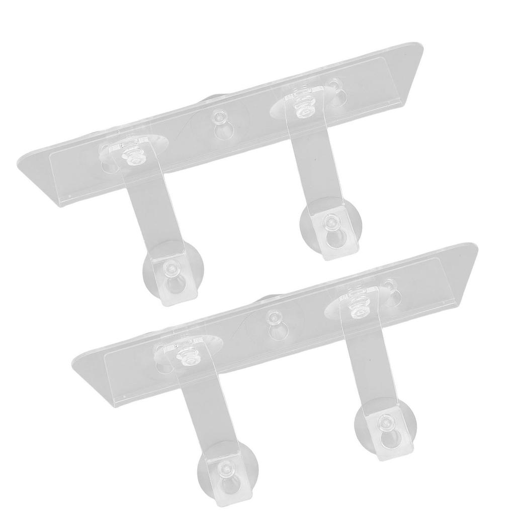 2 Sets Window Suction Cup Shelves Acrylic Wide Sill Extender Plant Pot Floating Shelf for Succulents Picture Frame