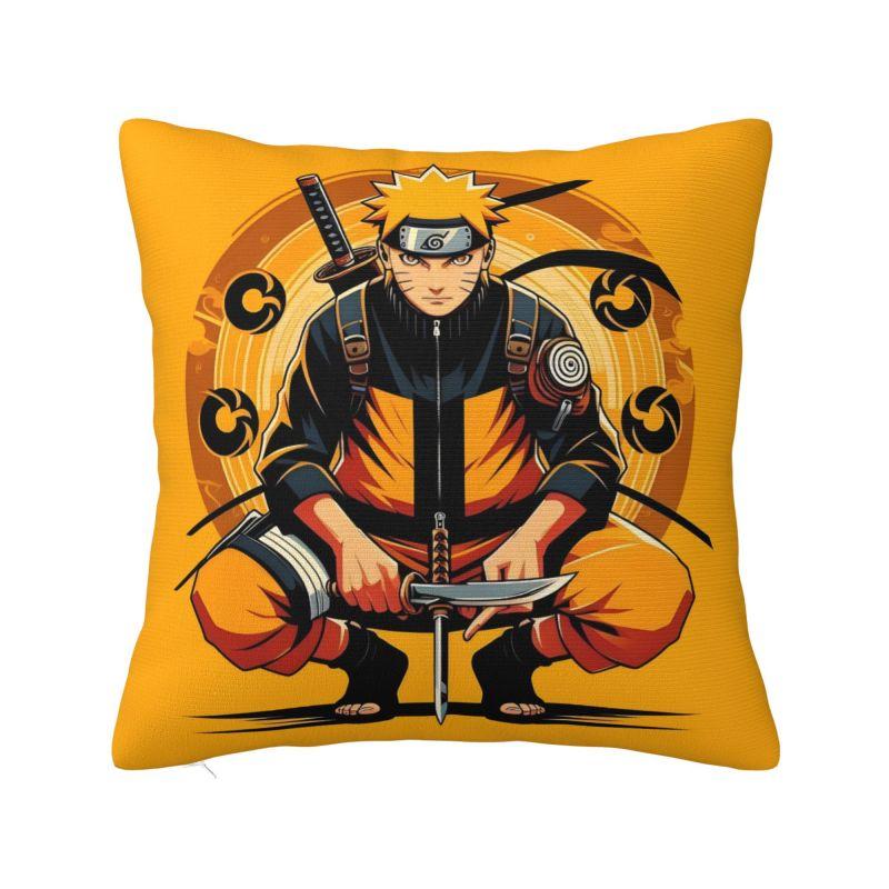 

Custom Nordic Style Narutos Uzumaki Anime Cushion Cover 45x45cm Polyester Manga Throw Pillow Case for Sofa Square Pillowcase 30cmx30cm