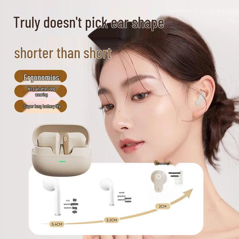 2025 Semi-In-Ear Touch Control Earbuds: Compact, Long Battery Life, Compatible with Android & Apple.