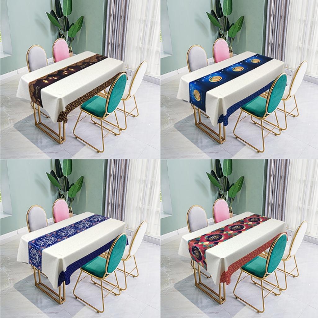 140x180cm Eid Mubarak Ramadan Muslim Table Cloth Waterproof Table Cover Decor 140x180cm Eid Mubarak Ramadan Muslim Table Cloth Waterproof Table Cover Decor