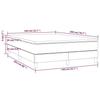 3144261 vidaXL Lit à sommier tapissier avec matelas Noir 140x200 cm Similicuir