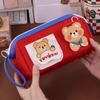 High Aesthetic Value Bear Pencil Case Large Size School Stationery Bag  Makeup Storage