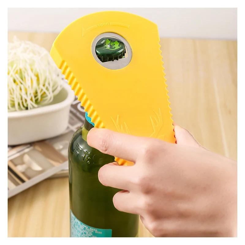 Can Opener Multi Functional Four In One Beverage Bottles Opener Caps Twister Four Position Can Opener Anti Slip Cap Twister