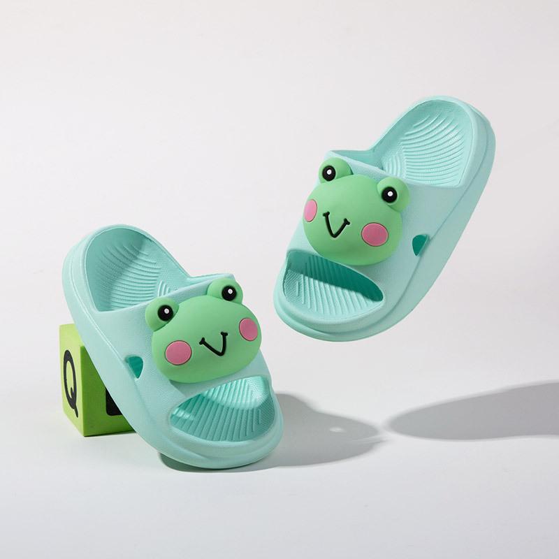 Cartoon Soft-soled Shoes - Boys' and Girls' Indoor Cute Flip-flops