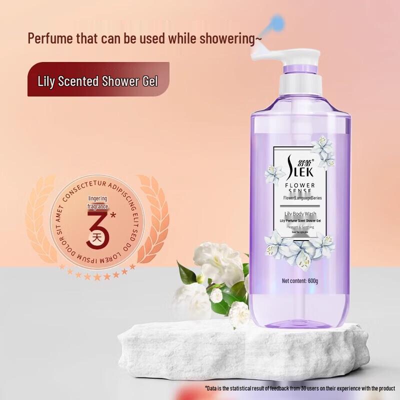 

SLEK Flower Series Lily Scented Shower Gel