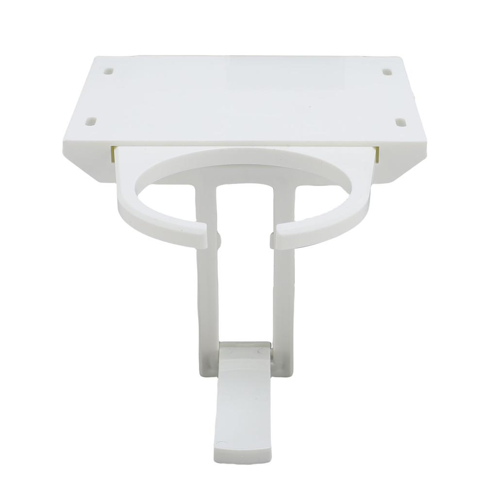 Fold Out Desk Cup Holder ABS Stable Space Saving Retractable Table Drink Holder Rack for Home and Office