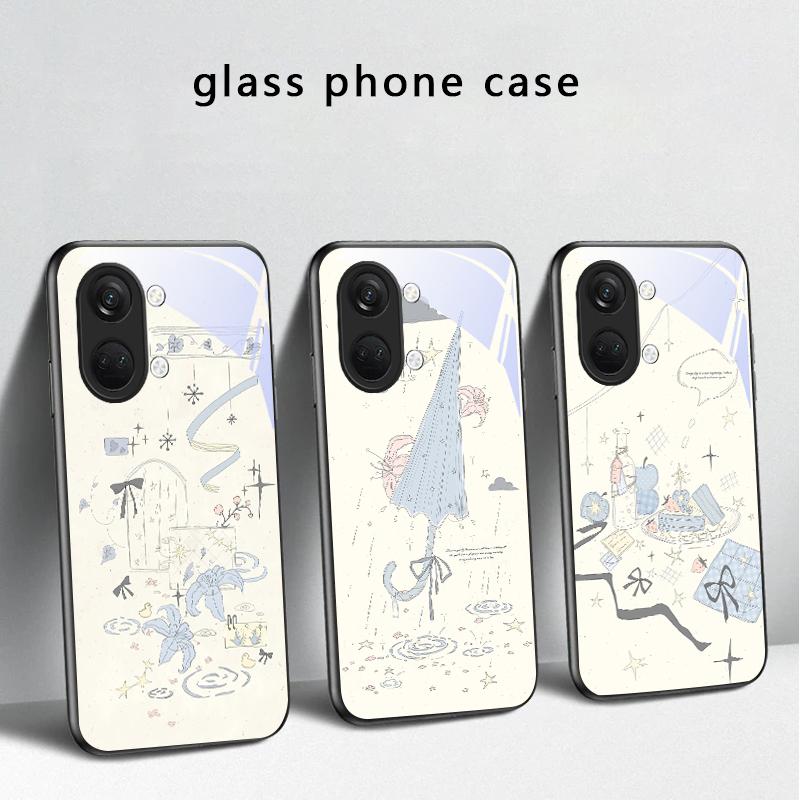 Fresh and healing breeze For OnePlus Ace 2 3 2V 5 Pro Nord CE 2T 2 3 Lite N20 N30 6 7T 8 T 9 10 Pro 11R 12R 13R Glass Phone Case