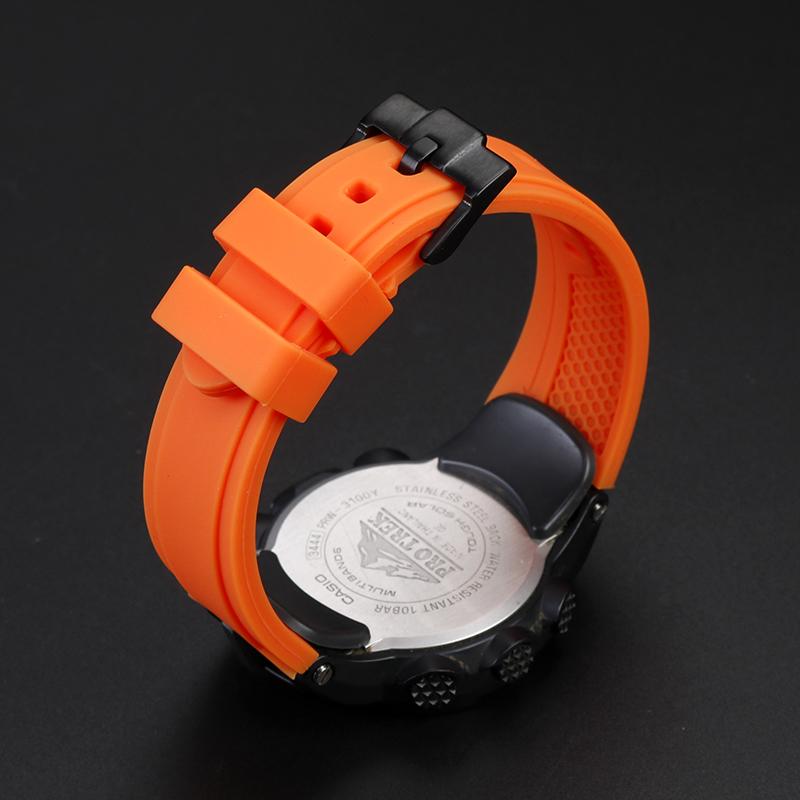 Resin Watch Band For Casio PROTREK PRG300 PRW3000/3100/6000/6100Y Men's Replacement Strap Waterproof Durable Wrist Bracelet