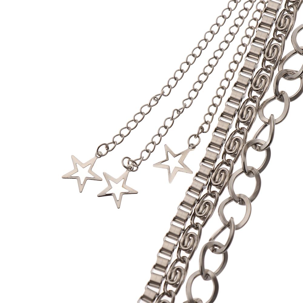 Portofel cu ciucure și stea, gotic punk, hip-hop, rezistent la rugină, cu nituri, breloc rock