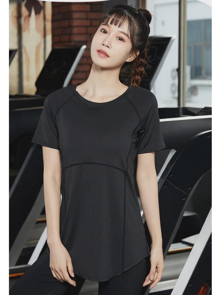 Breathable, Quick-Drying Loose Yoga and Gym Short Sleeve