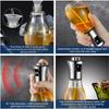 Oil Sprayer for Cooking, 200ML Olive Oil Sprayer Mister, Stainless Steel Oil Spray Bottle,Portable Oil Spritzer Kitchen Gadgets