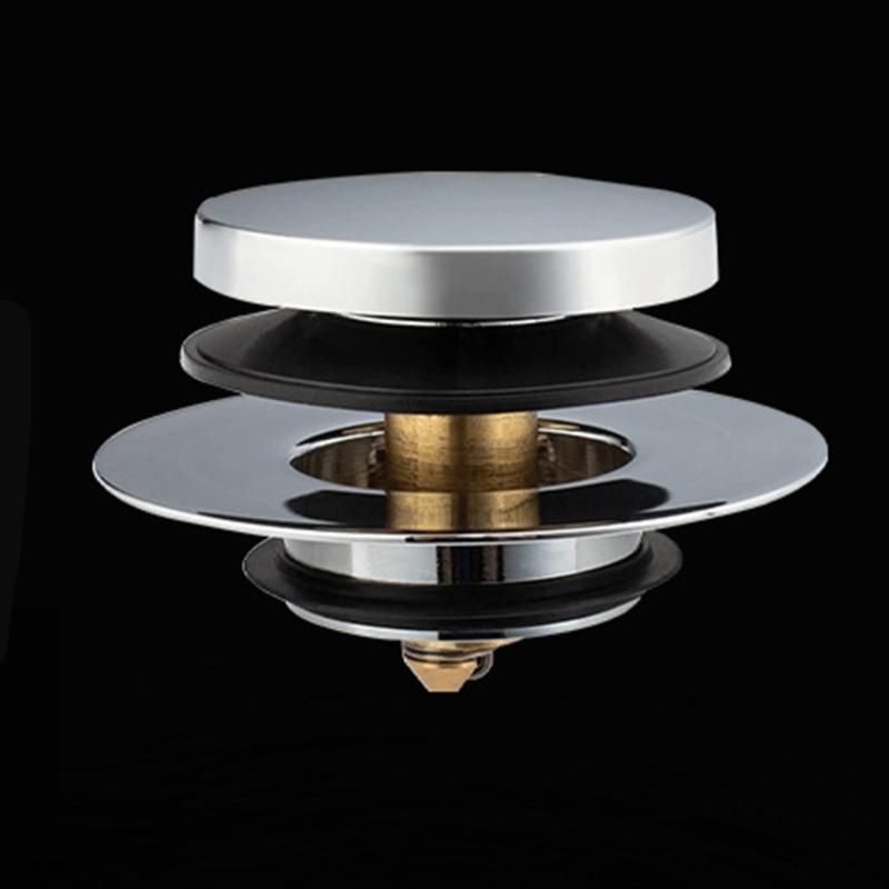 easy installs Bathtub Drain Replacement Trim set  Finish Bathtub Drain Assembly with Toe Tap Stoppers for Household