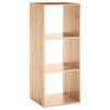 5five - 3-compartment "mix N Modul" Column Shelf, Natural Oak Effect