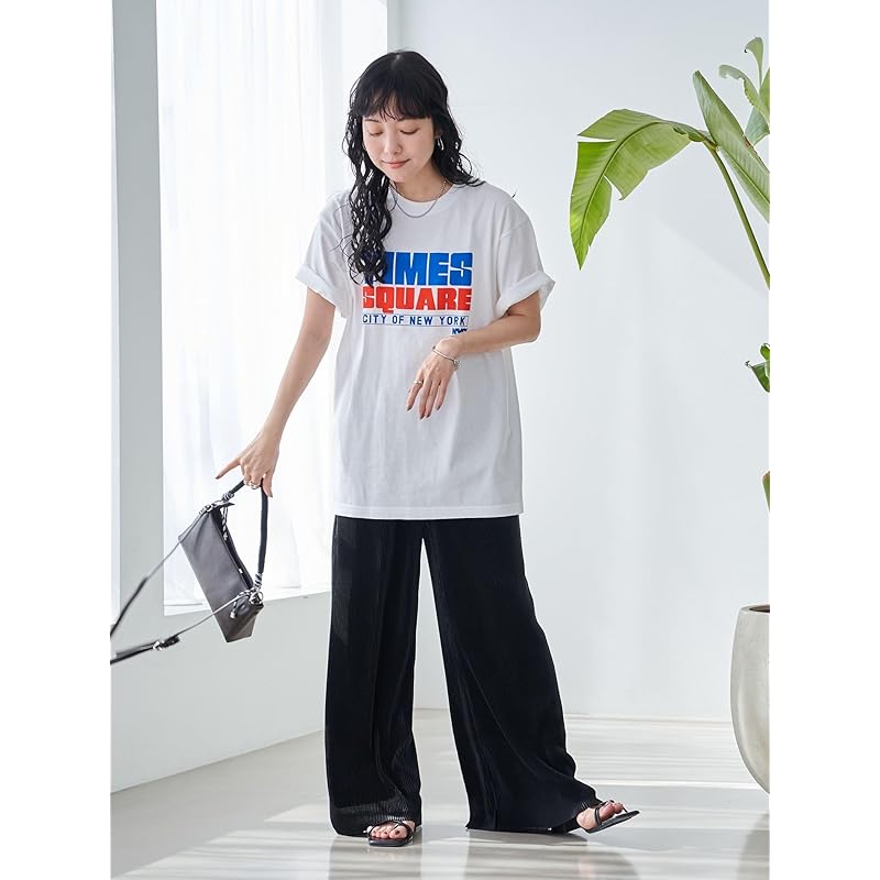 [Cohen] pleated easy wide pants 76406030381 0900 BLACK(09) FREE