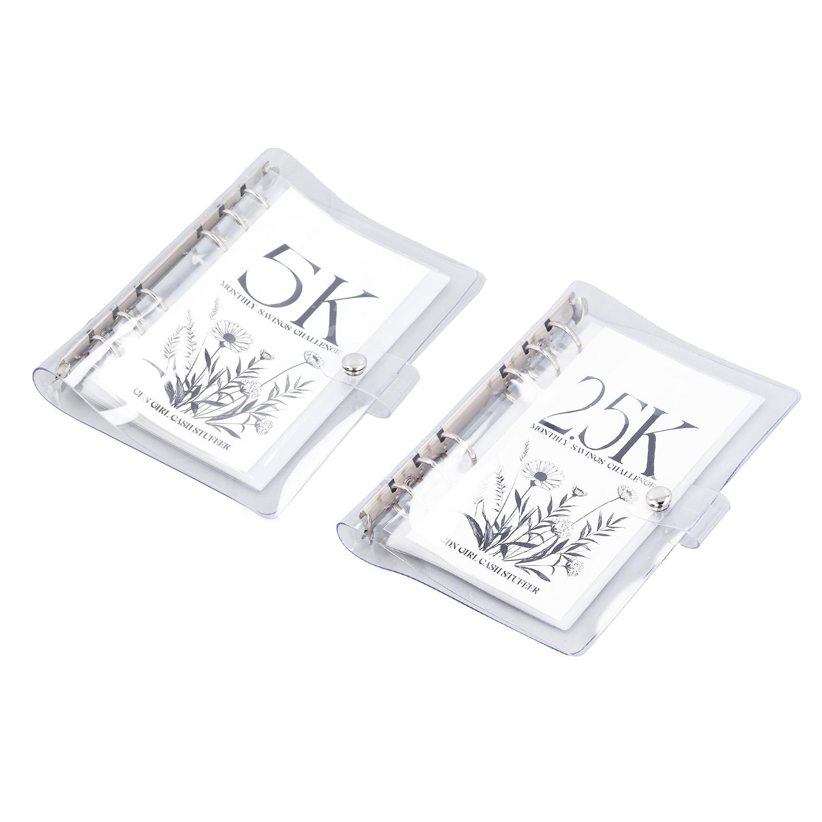 Бюджетная прозрачная мягкая водонепроницаемая портативная книжка из ПВХ с 6 отверстиями — фото 7