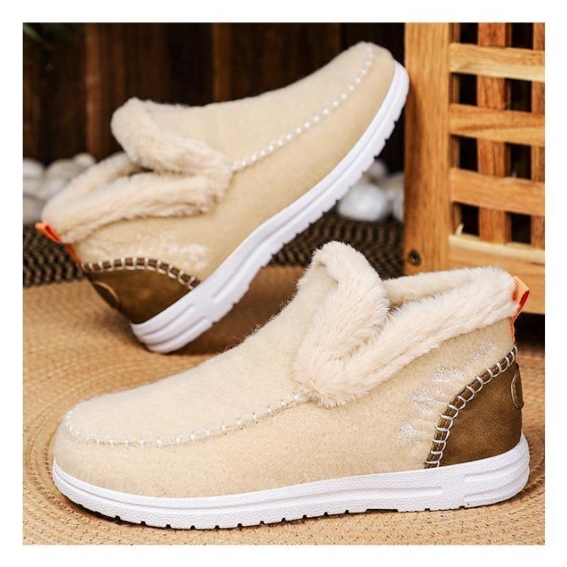 Cotton Shoes Women's Shoes Large Size Snow Boots Plus Velvet Thickened Fashion All-match Cold-proof and Warm Cotton Boots