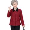 Elegant Autumn Polo Collar Jacket for Mid-Aged Women