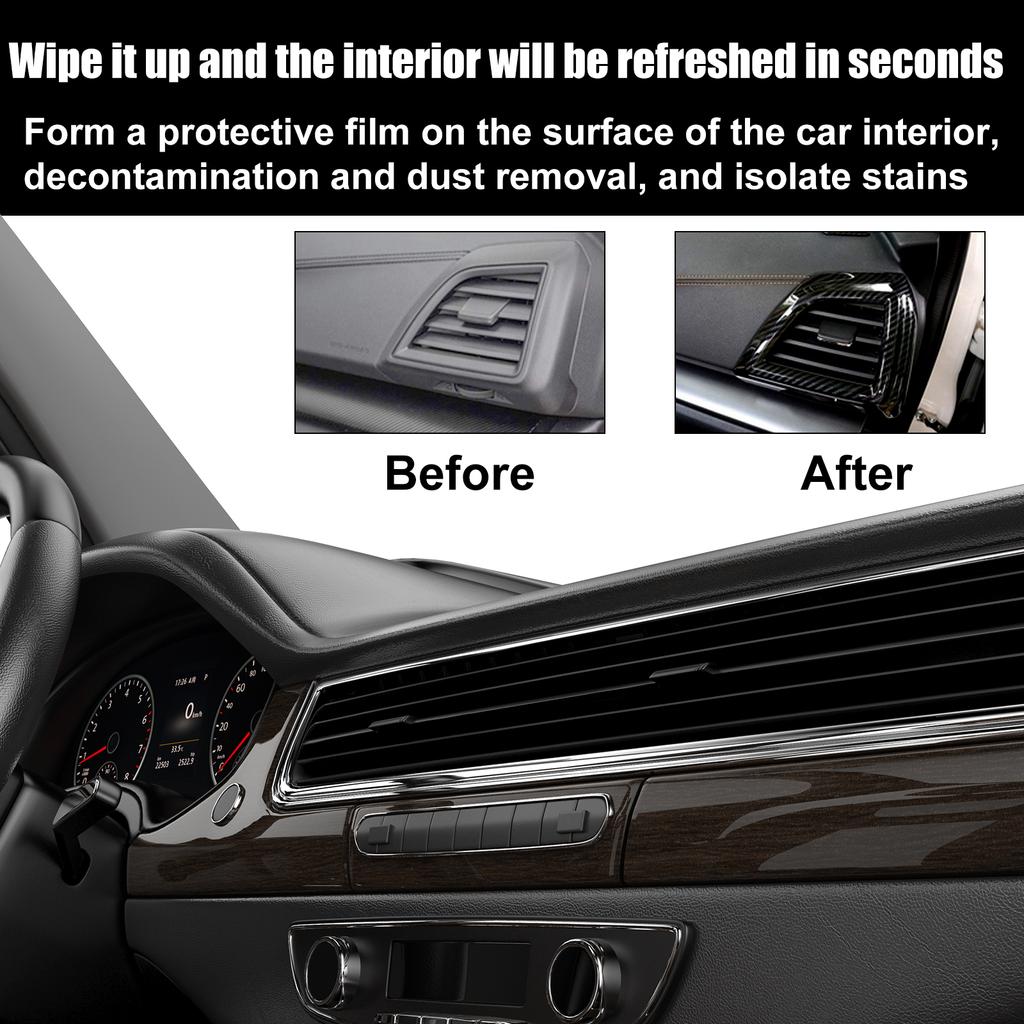 30~150ml Plastic Restorer for Car Easy To Use Plastic Part Refurbishment Crystal Coating Refurbish Agent with Sponge LongLasting