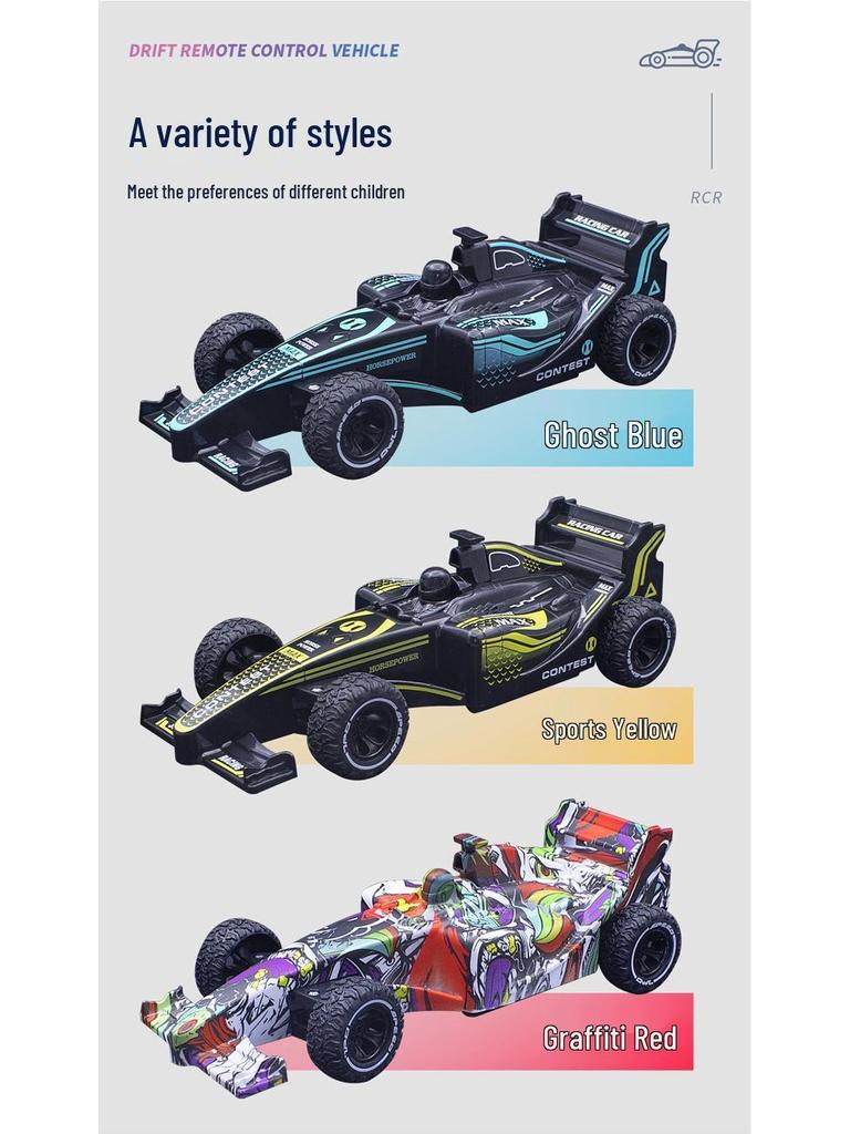 Kids' RC Formula Drifting F1 Car - Electric 4WD Racing Toy