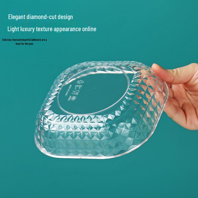 Nerozbitný Průhledný Luxusní Talíř na kosti - Malý Talíř v Japonském Stylu